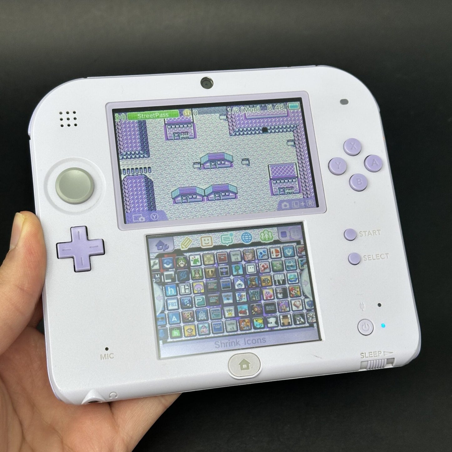 Nintendo 2DS (64GB) – 600+ Games | Lavender Purple image 0