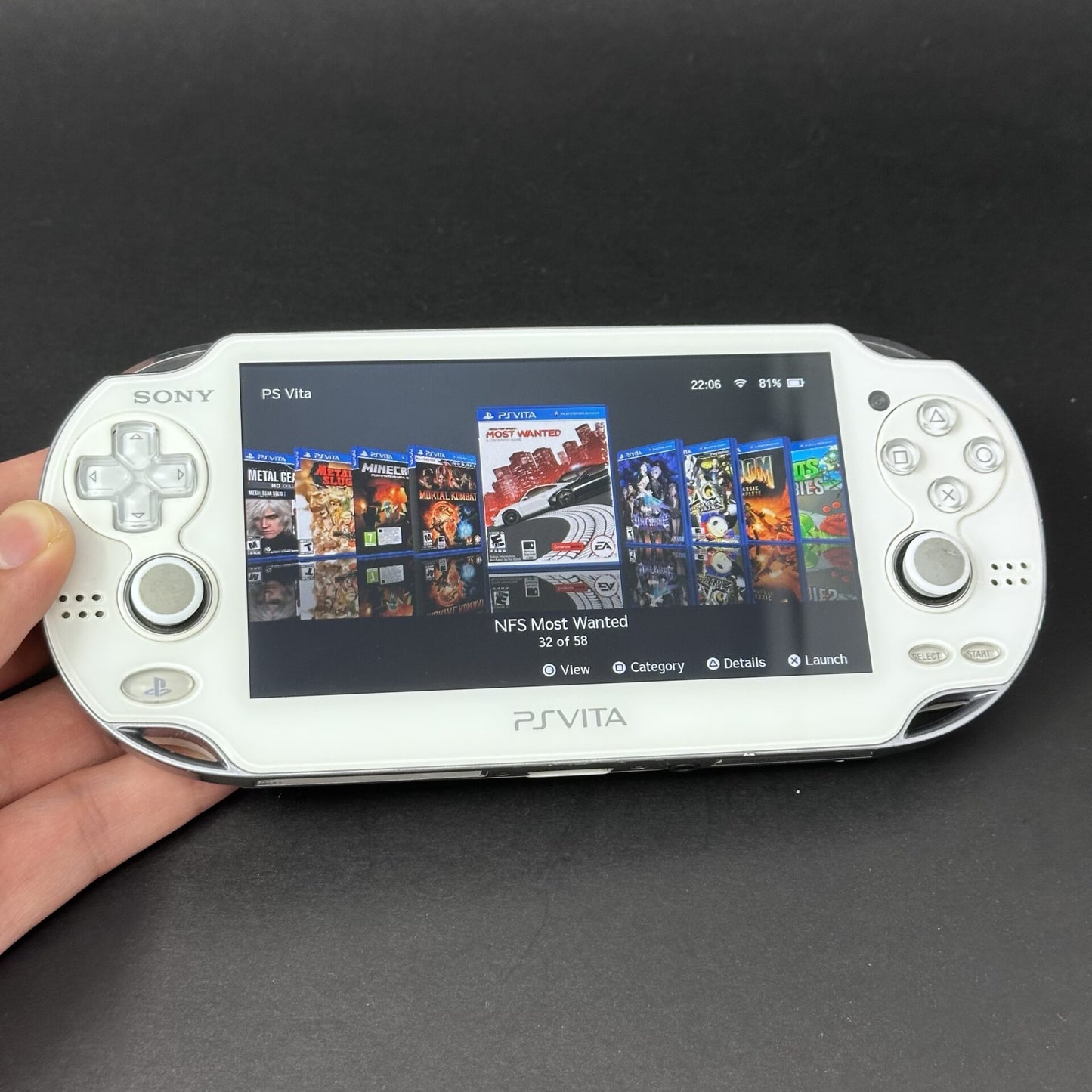 PS Vita OLED (128GB) - 580 Games | Crystal White image 0