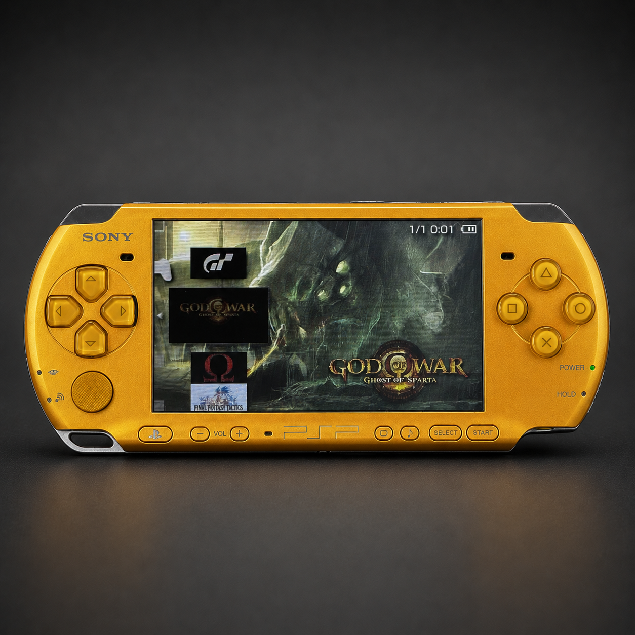 PSP 3000 (128GB) – 1050 Games | Bright Yellow