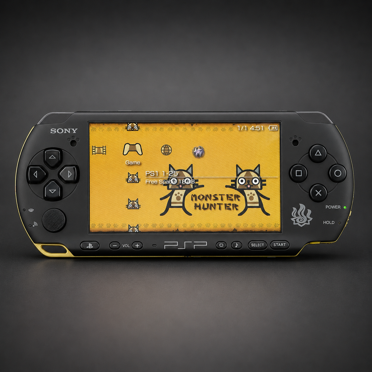 PSP 3000 (128GB) – 1050 Games | Monster Hunter Edition