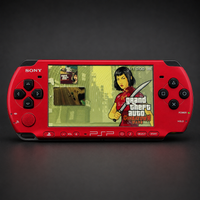 PSP 3000 (128GB) – 1050 Games | Black and Red