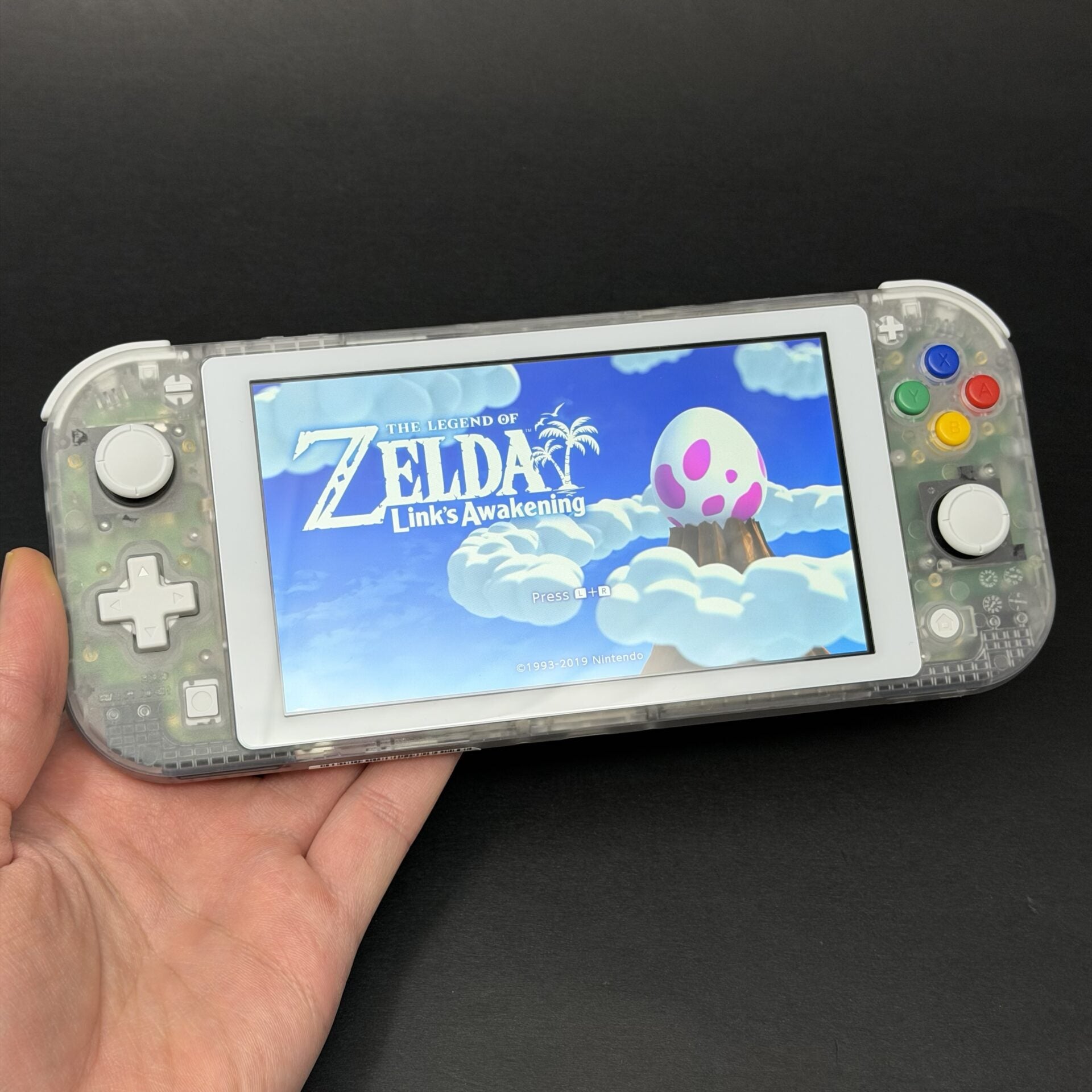Nintendo Switch Lite - Clear White | Custom image 0