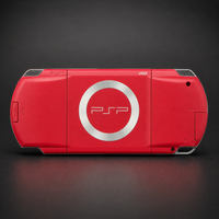 PSP 1000 (128GB) – 1050 Games | Red and Black w/ IPS SCREEN