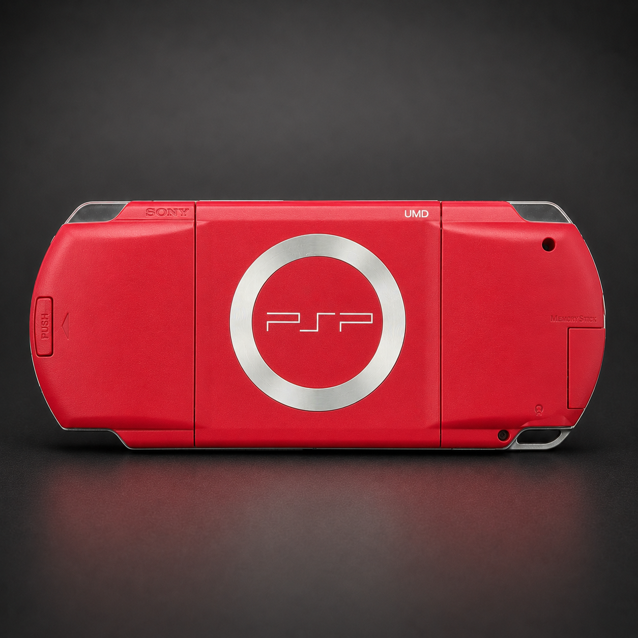 PSP 1000 (128GB) – 1050 Games | Red and Black w/ IPS SCREEN