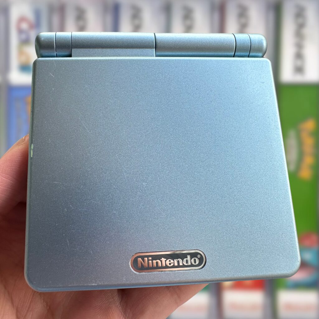GBA SP AGS-101 with 2000 Games! | Pearl Blue - Image 3