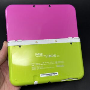 New Nintendo 3DS XL (64GB) – 600+ Games | Pink, Lime and White