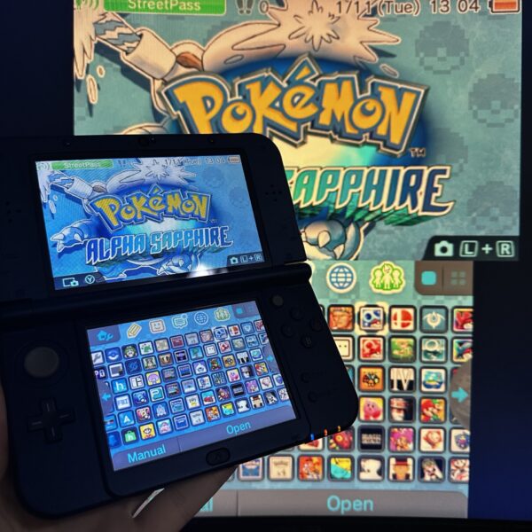 New Nintendo 3DS XL (64GB) – 600+ Games w/ CAPTURE CARD | Metallic Blue