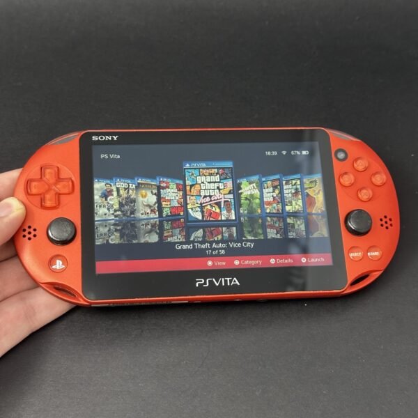 PS Vita Slim (128GB) - 580 Games | Metallic Red