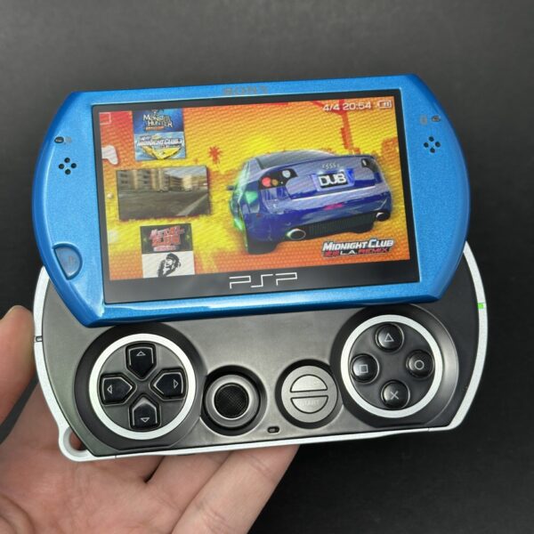 MODDED PSP GO | 1050 Pre-Loaded Games | Blue and Black | 128GB