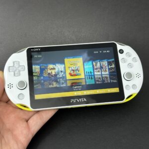PS Vita Slim (256GB) - 1500 Games | White and Lime