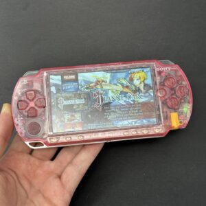 PSP 1000 (128GB) - 1050 Games |  Trans Pink w/ IPS SCREEN