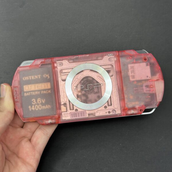 PSP 1000 (128GB) - 1050 Games |  Trans Pink w/ IPS SCREEN - Image 2