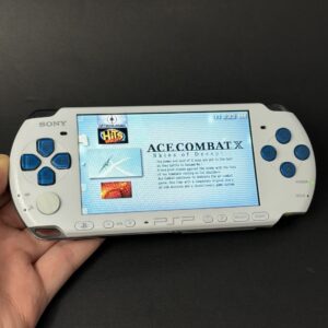PSP 3000 (128GB) - 1050 Games | Blue and White w/ IPS Screen!