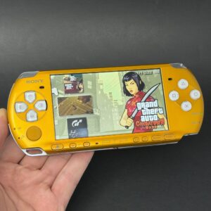 PSP 3000 (128GB) - 1050 Games | Yellow and White w/ IPS Screen!