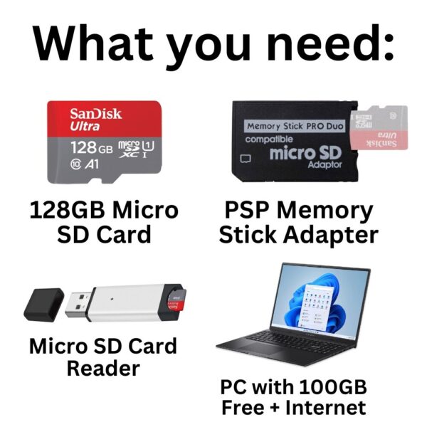 128GB-2.jpg PSP Modding Software with 1050 Games | DIGITAL DOWNLOAD