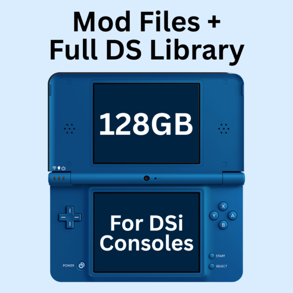 128GB.png DSi Modding Software with 4000 Games | DIGITAL DOWNLOAD