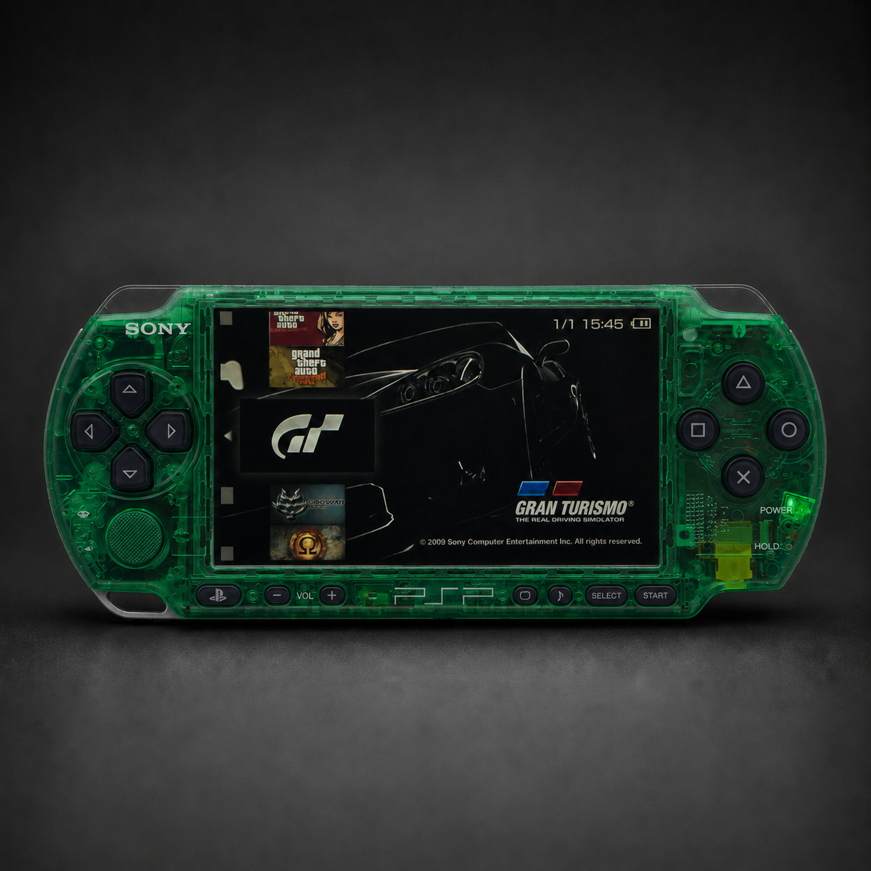 PSP 3000 (128GB) – 1050 Games | Green and Black