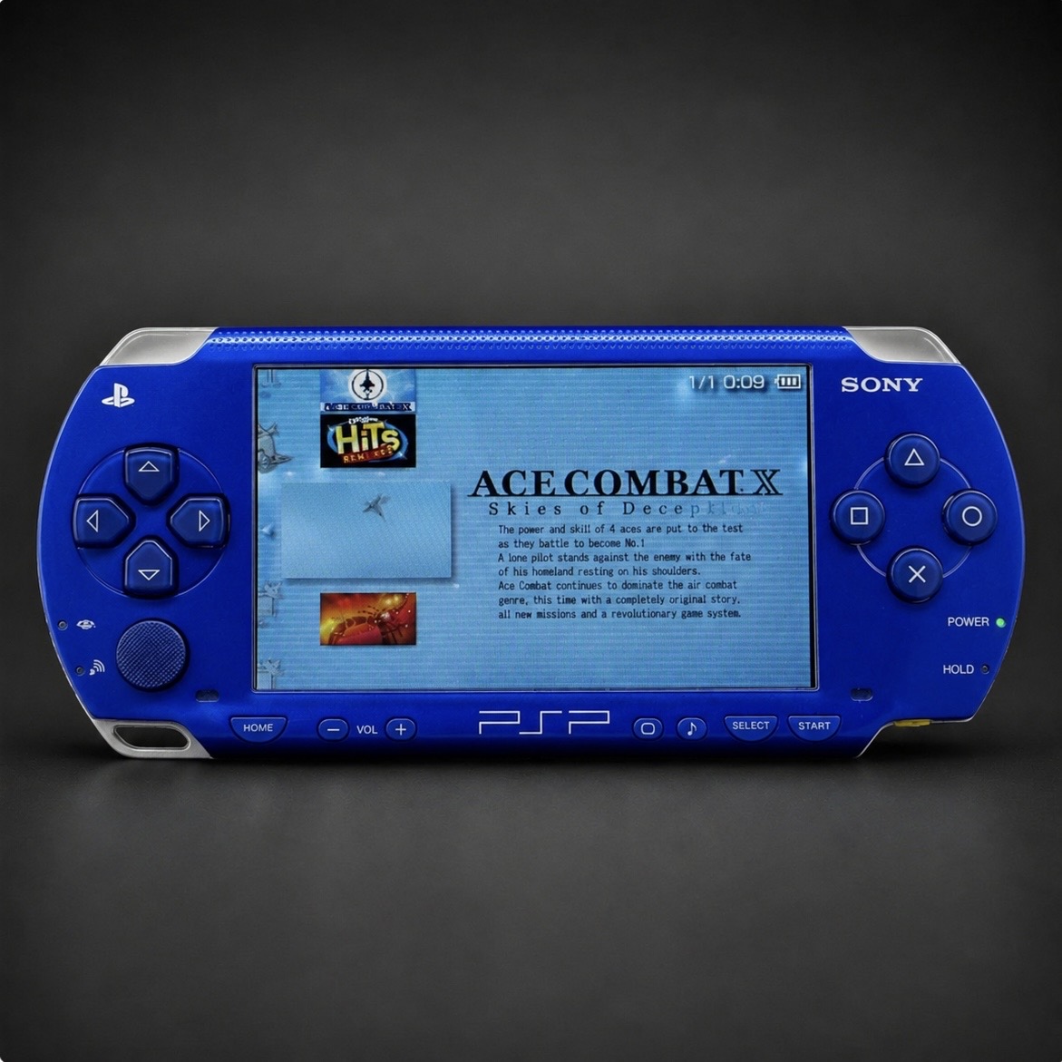 PSP 1000 (128GB) – 1050 Games | Cobalt Blue w/ IPS SCREEN