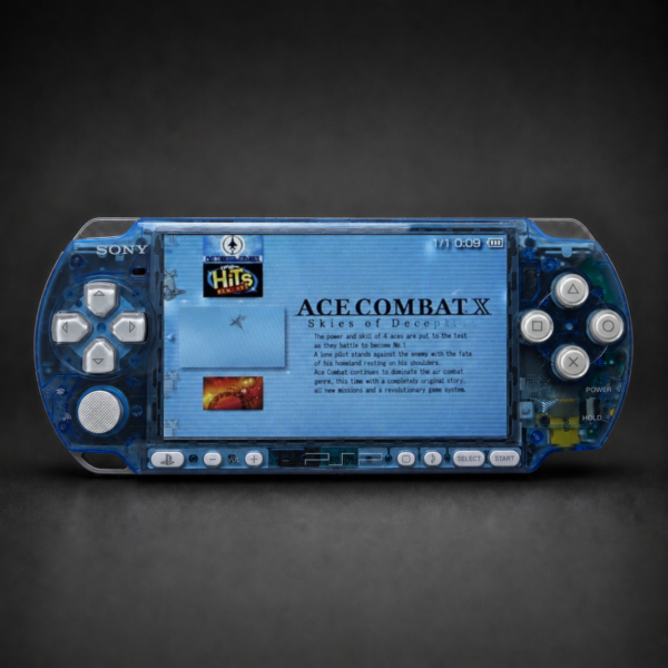 PSP 3000 (128GB) – 1050 Games | Blue and White