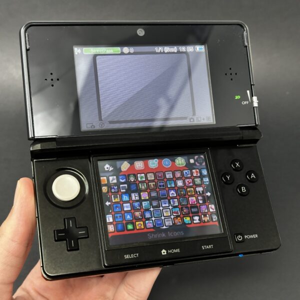 clearblack3ds-3.jpg Nintendo 3DS (64GB) – 600+ Games | Clear Black (Rare!!)