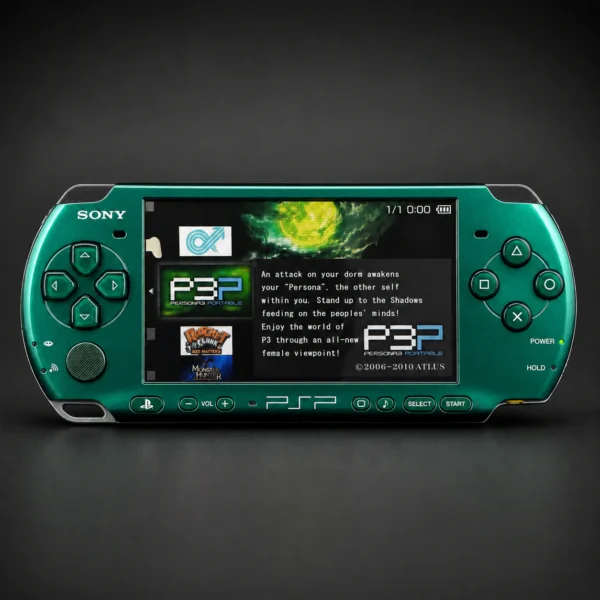 greenfront PSP 3000 (128GB) – 1050 Games | Spirited Green