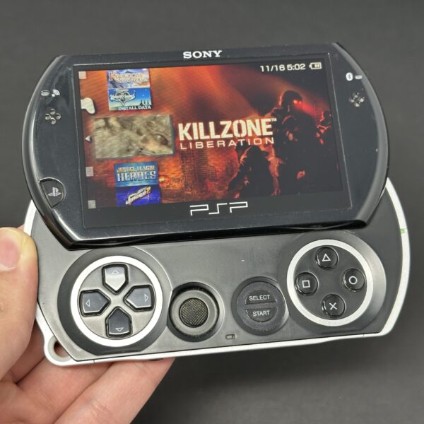 PSP GO (16GB) - 900 Pre-Loaded Games | Black w/ New Screen!