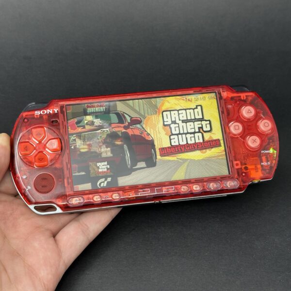 PSP 3000 (128GB) - 1050 Games | Trans Red