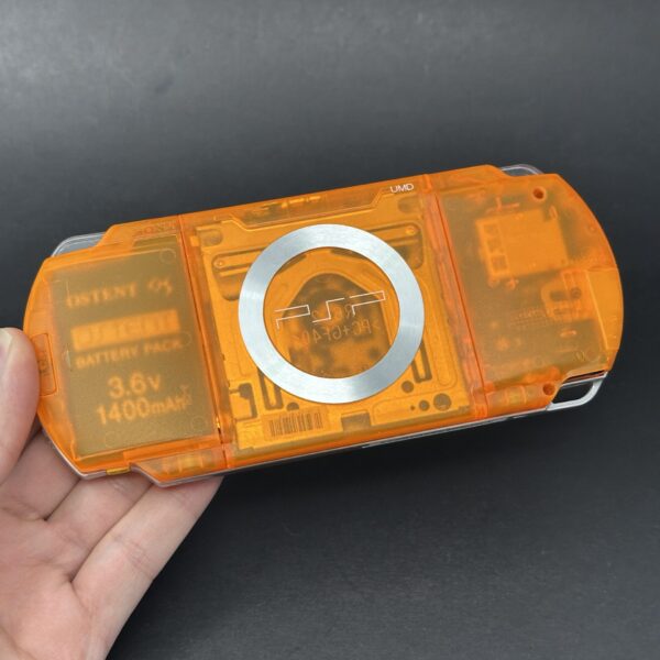 PSP 1000 (128GB) - 1050 Games |  Fire Orange w/ IPS SCREEN