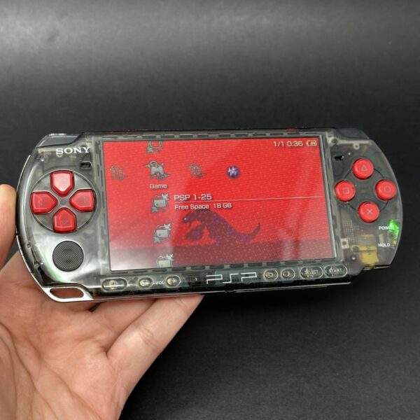 img_4046.jpeg PSP 3000 (128GB) - 1050 Games | Red and Smoke Black