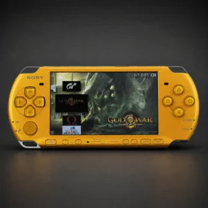 yellowfornt PSP 3000 (128GB) – 1050 Games | Bright Yellow