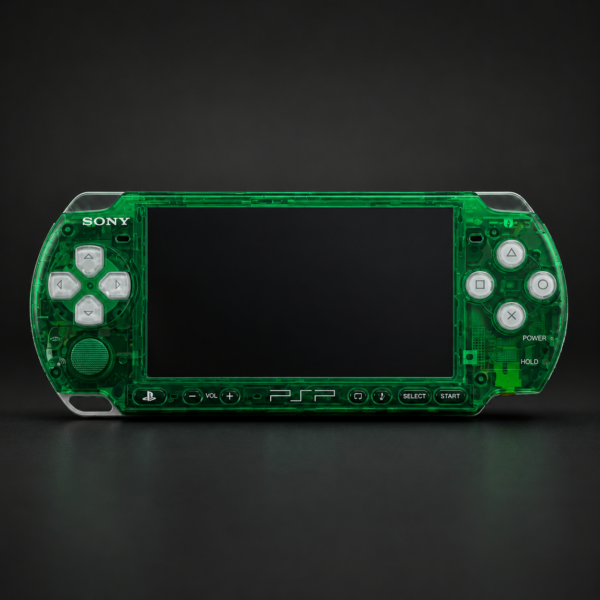 PSP 3000 (128GB) – 1050 Games | Clear Green and White