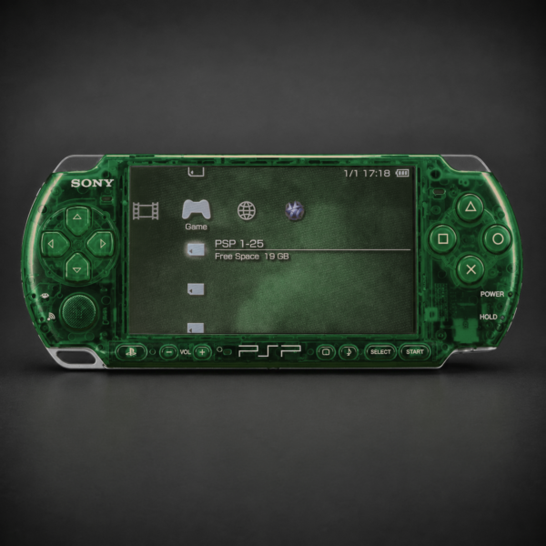 PSP 3000 (128GB) – 1050 Games | Clear Green