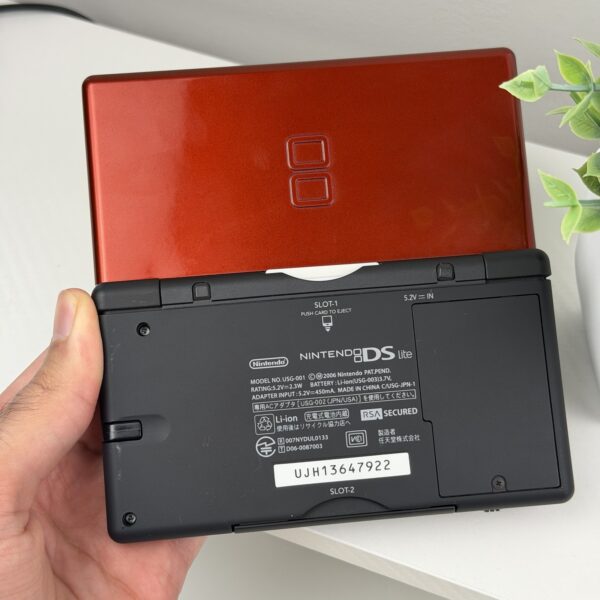 Nintendo DS Lite with 500+ Games | Red and Black w/ IPS Screen!