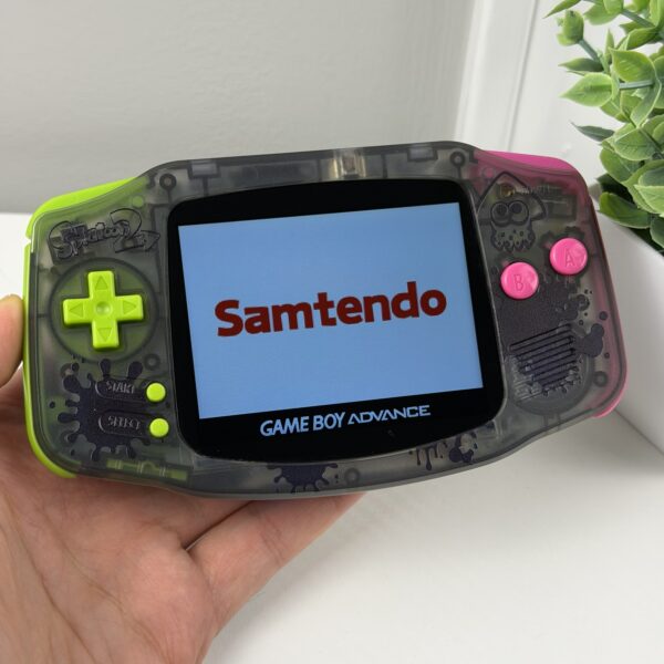 Custom IPS Gameboy Advance w/ USB C Battery - Splatoon 2